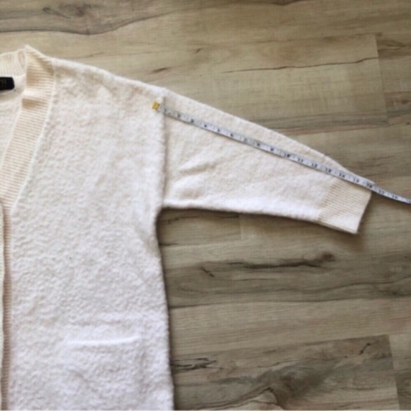 Cozy White Cardigan Sweater - Picture 6 of 8